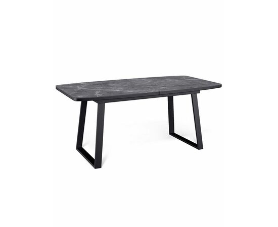 Стол керамический Vavilon 140-180*80*76 черный мрамор/черный | Интернет магазин мебели и декора LifeDekor