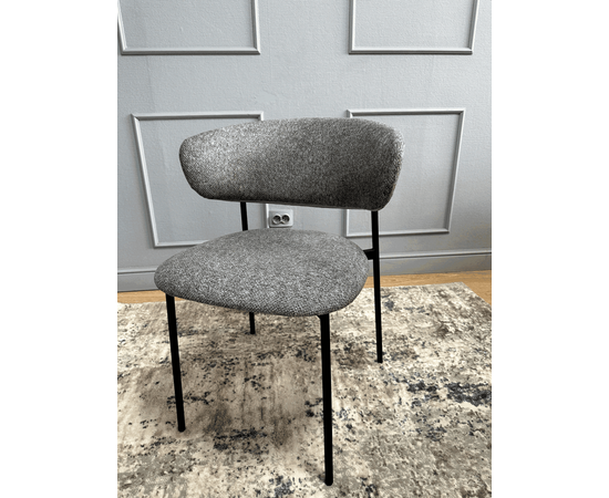 Дизайнерский стул Lory букле серый, изображение 14 | Интернет магазин мебели и декора LifeDekor