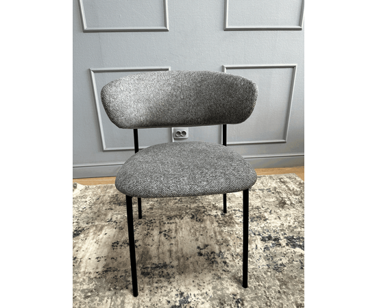 Дизайнерский стул Lory букле серый, изображение 15 | Интернет магазин мебели и декора LifeDekor