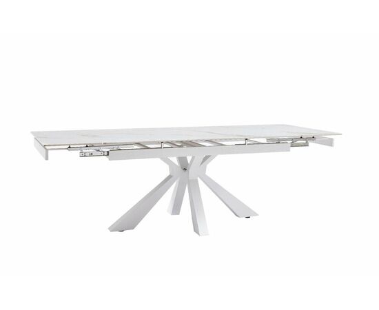 Стол керамический Dick 160-240*90*76 белый глянцевый/белый, изображение 3 | Интернет магазин мебели и декора LifeDekor