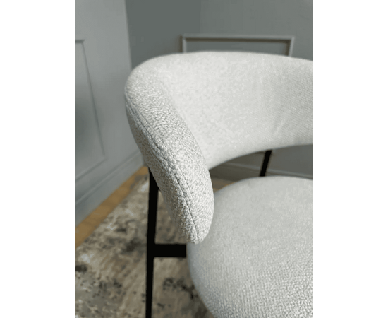 Дизайнерский стул Lory букле светло-серый, изображение 13 | Интернет магазин мебели и декора LifeDekor