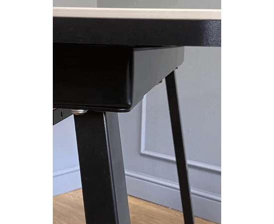 Стол керамический Vavilon 140-180*80*76 белый мрамор/черный, изображение 4 | Интернет магазин мебели и декора LifeDekor