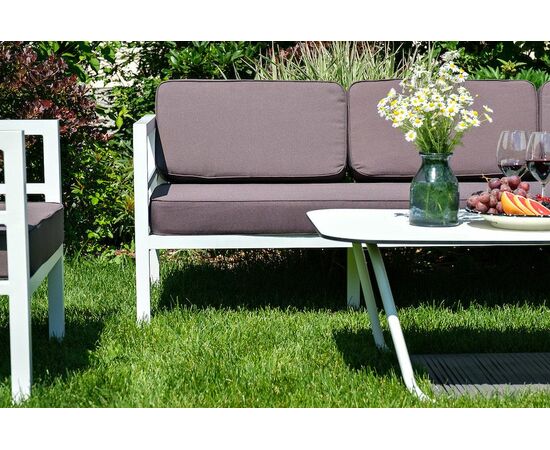 "Эстелья" диван трехместный, алюминиевый каркас, изображение 9 | Интернет магазин мебели и декора LifeDekor