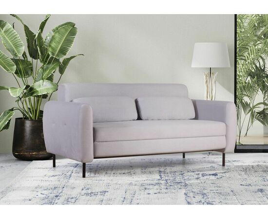 Siena диван-кровать прямой с подлокотниками, бархат 04, изображение 4 | Интернет магазин мебели и декора LifeDekor