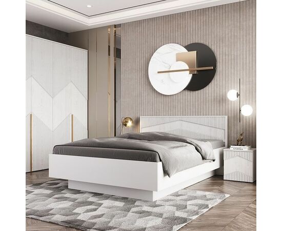 Тумба «Оливия» ЛВ КМК 0971.17, белый/ясень белый текстурный, изображение 4 | Интернет магазин мебели и декора LifeDekor