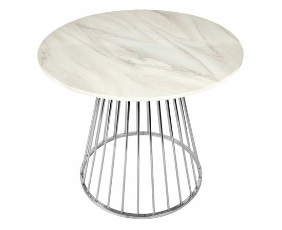 Стол Liverpool 100см, хромированные ножки, изображение 2 | Интернет магазин мебели и декора LifeDekor