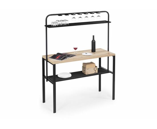 Барный стол Нари 120х50х171 делано / черный матовый | Интернет магазин мебели и декора LifeDekor