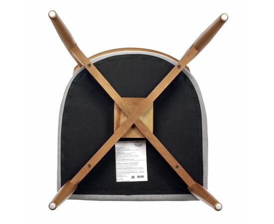 Стул Lucas 3 серый букле с ножками цвета орех, изображение 11 | Интернет магазин мебели и декора LifeDekor