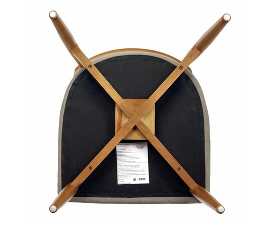 Стул Lucas 3 латте букле с ножками цвета орех, изображение 11 | Интернет магазин мебели и декора LifeDekor