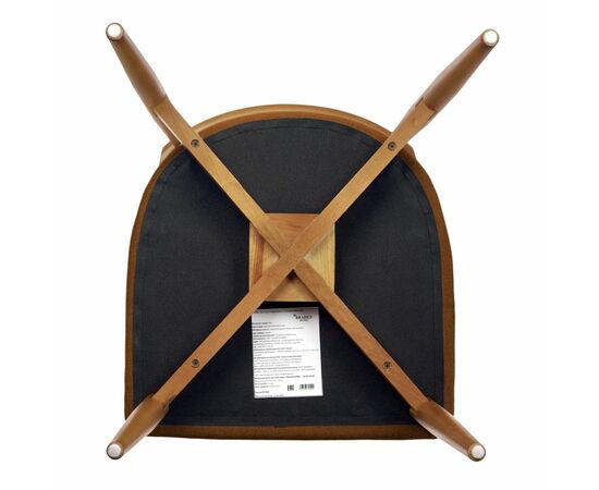 Стул Lucas 3 терракотовый букле с ножками цвета орех, изображение 11 | Интернет магазин мебели и декора LifeDekor