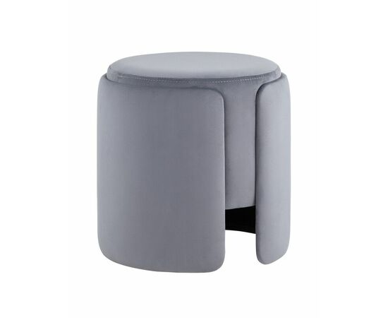 Пуф Taks велюр серый | Интернет магазин мебели и декора LifeDekor