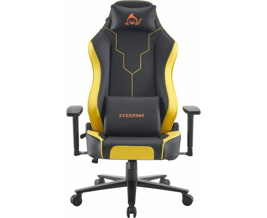 Геймерское кресло Everprof Rapid Экокожа Желтый, изображение 2 | Интернет магазин мебели и декора LifeDekor