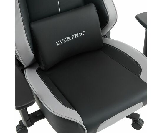 Геймерское кресло Everprof Rapid Экокожа Серый, изображение 12 | Интернет магазин мебели и декора LifeDekor