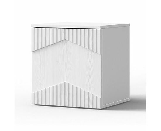 Тумба «Оливия» ПР КМК 0971.18, белый/ясень белый текстурный | Интернет магазин мебели и декора LifeDekor