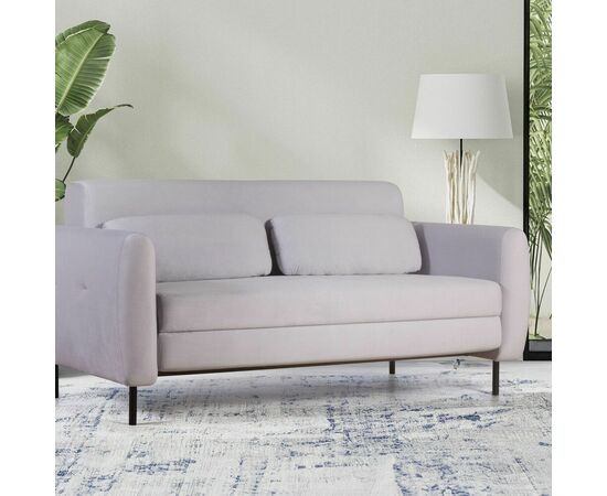 Siena диван-кровать прямой с подлокотниками, бархат 04, изображение 17 | Интернет магазин мебели и декора LifeDekor