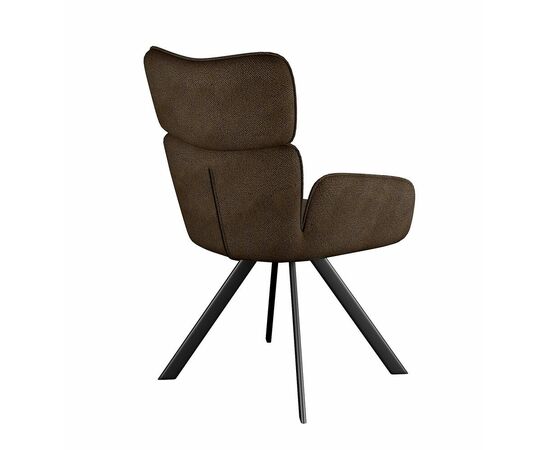 Стул DikLine 501 поворотный SB3 шоколад, ножки черные, изображение 3 | Интернет магазин мебели и декора LifeDekor