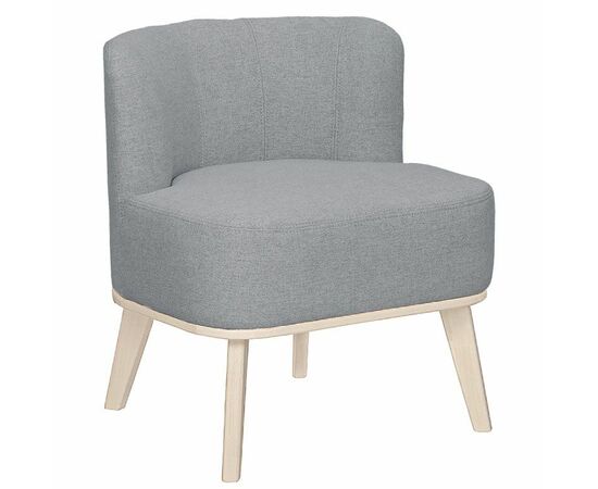 Кресло Жирон ткань серый, каркас лак | Интернет магазин мебели и декора LifeDekor