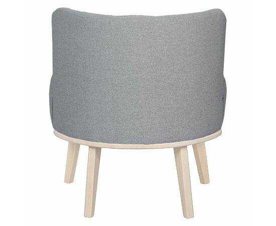 Кресло Жирон ткань серый, каркас лак, изображение 2 | Интернет магазин мебели и декора LifeDekor