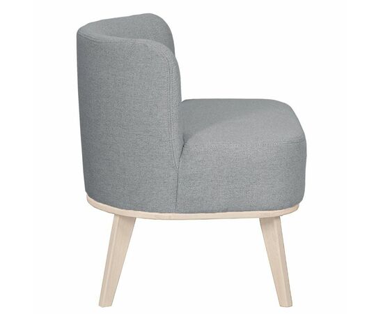 Кресло Жирон ткань серый, каркас лак, изображение 3 | Интернет магазин мебели и декора LifeDekor