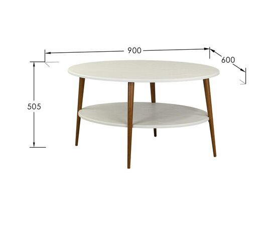 Стол журнальный BeautyStyle 29 белый/бук, изображение 7 | Интернет магазин мебели и декора LifeDekor