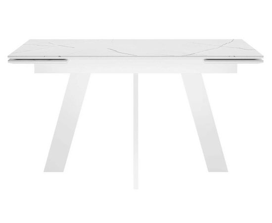 Стол DikLine SKM140 Керамика Белый мрамор/подстолье белое/опоры белые (2 уп.), изображение 8 | Интернет магазин мебели и декора LifeDekor