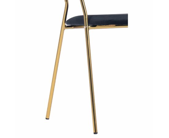 Комплект из 2-х стульев Turin чёрный с золотыми ножками, изображение 8 | Интернет магазин мебели и декора LifeDekor