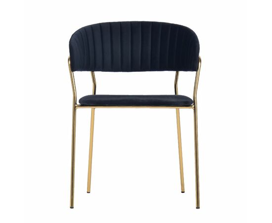 Комплект из 2-х стульев Turin чёрный с золотыми ножками, изображение 4 | Интернет магазин мебели и декора LifeDekor