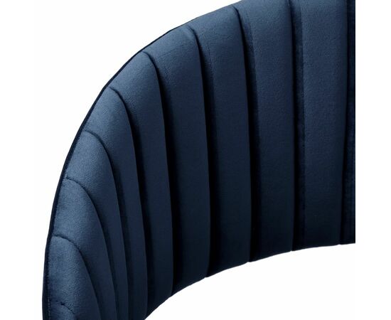 Комплект из 4-х стульев Turin синий, золотые ножки, изображение 6 | Интернет магазин мебели и декора LifeDekor