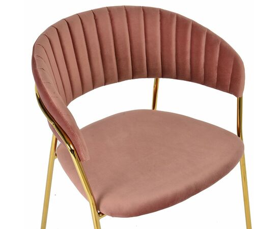 Комплект из 2-х стульев Turin пудровый с золотыми ножками, изображение 6 | Интернет магазин мебели и декора LifeDekor