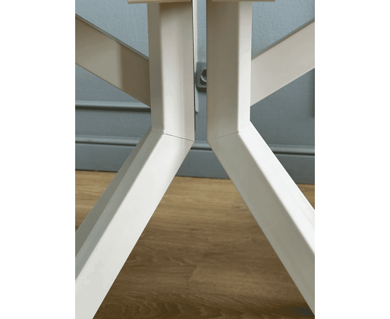 Стол овальный керамический Avilon 130-175*90*76 белый мрамор/белый, изображение 11 | Интернет магазин мебели и декора LifeDekor