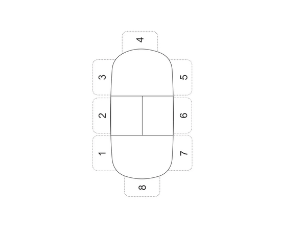 Стол овальный керамический Avilon 130-175*90*76 белый мрамор/белый, изображение 14 | Интернет магазин мебели и декора LifeDekor