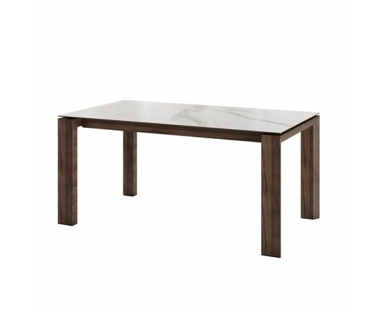 Стол обеденный Aron 200, керамика матовая белая | Интернет магазин мебели и декора LifeDekor