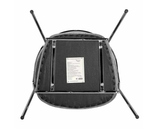 Стул Turin синий вельвет с хромированными ножками, изображение 8 | Интернет магазин мебели и декора LifeDekor