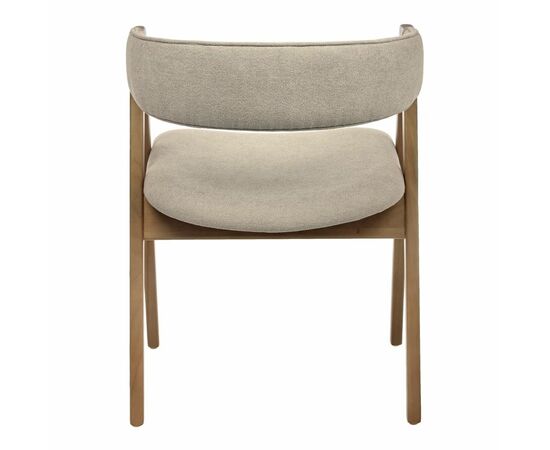 Стул Alan латте букле с ножками цвета орех, изображение 4 | Интернет магазин мебели и декора LifeDekor