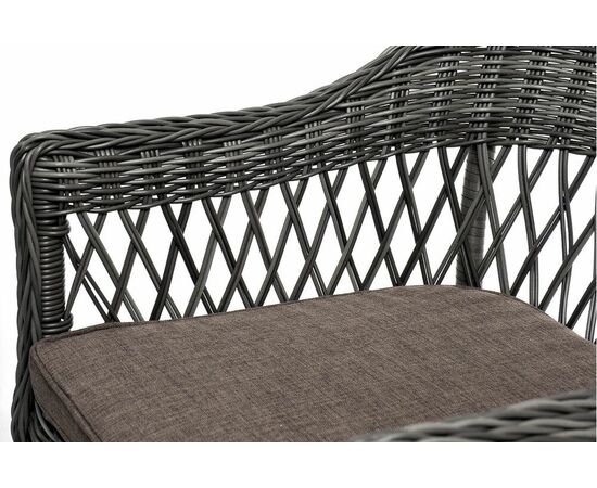 "Дольче" обеденная группа из искусственного ротанга, цвет графит, изображение 22 | Интернет магазин мебели и декора LifeDekor