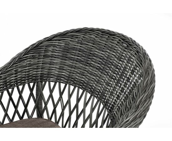 "Дольче" обеденная группа из искусственного ротанга, цвет графит, изображение 24 | Интернет магазин мебели и декора LifeDekor