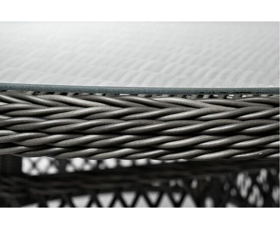 "Дольче" обеденная группа из искусственного ротанга, цвет графит, изображение 34 | Интернет магазин мебели и декора LifeDekor