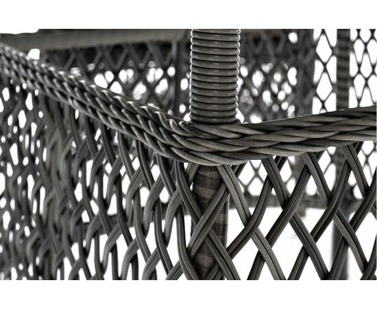 "Дольче" обеденная группа из искусственного ротанга, цвет графит, изображение 36 | Интернет магазин мебели и декора LifeDekor