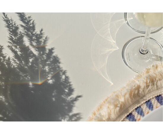 "Венето" обеденная группа на 6 персон со стульями "Милан", каркас белый, роуп бежевый, изображение 23 | Интернет магазин мебели и декора LifeDekor