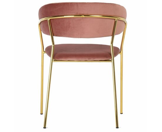 Комплект из 2-х стульев Turin пудровый с золотыми ножками, изображение 5 | Интернет магазин мебели и декора LifeDekor