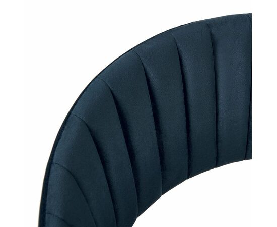 Комплект из 2-х стульев полубарных Turin синий с золотыми ножками, изображение 6 | Интернет магазин мебели и декора LifeDekor