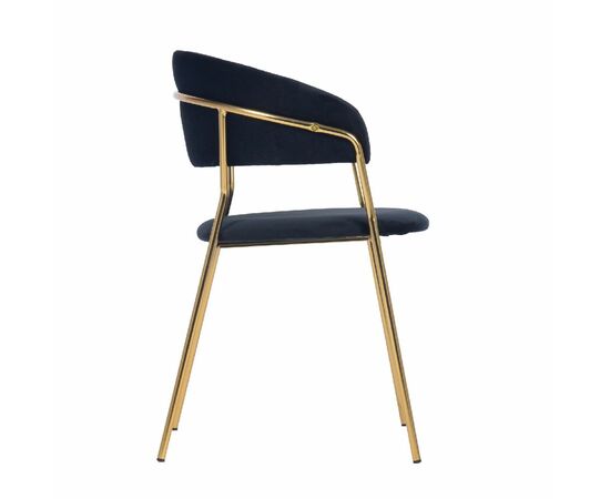 Комплект из 2-х стульев Turin чёрный с золотыми ножками, изображение 3 | Интернет магазин мебели и декора LifeDekor