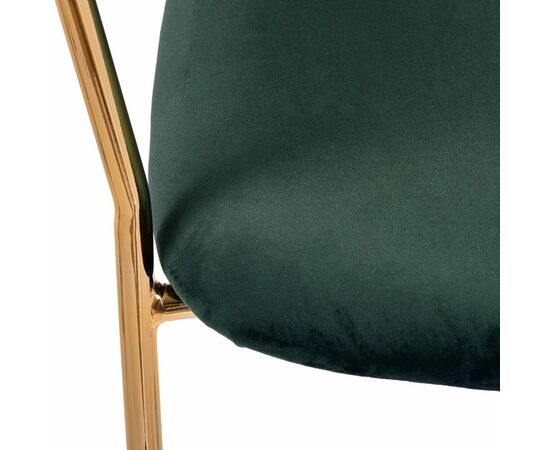 Комплект из 2-х стульев Turin зеленый, золотые ножки, изображение 8 | Интернет магазин мебели и декора LifeDekor
