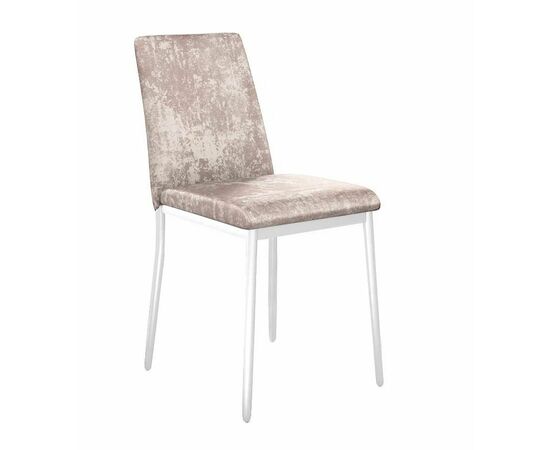 Стул DikLine 270 M02 бежевый, ножки белые | Интернет магазин мебели и декора LifeDekor