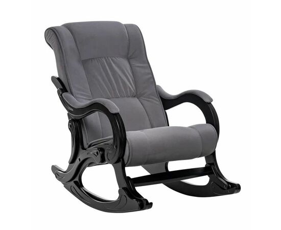 Кресло-качалка модель 77 (Венге / ткань V 32) | Интернет магазин мебели и декора LifeDekor