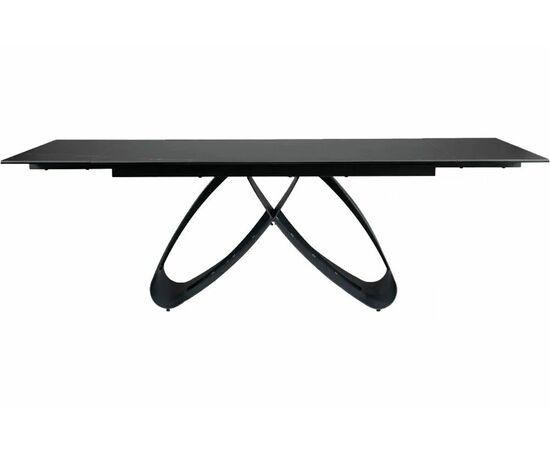 Стол керамический Enzo160-240*90 черный матовый/черный, изображение 3 | Интернет магазин мебели и декора LifeDekor