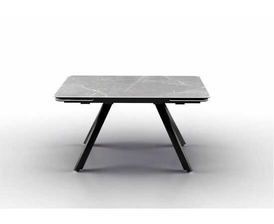 Стол Леон NEW, Керамогранит, Черный/Bayona grey | Интернет магазин мебели и декора LifeDekor