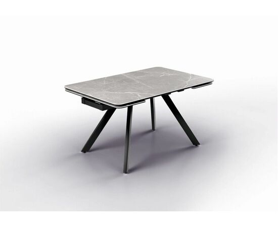 Стол Леон NEW, Керамогранит, Черный/Bayona grey, изображение 2 | Интернет магазин мебели и декора LifeDekor