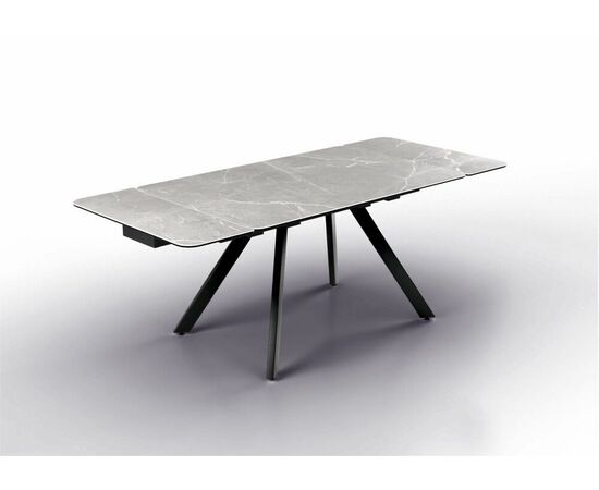 Стол Леон NEW, Керамогранит, Черный/Bayona grey, изображение 3 | Интернет магазин мебели и декора LifeDekor