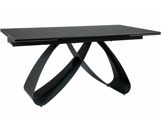 Стол керамический Enzo160-240*90 черный матовый/черный | Интернет магазин мебели и декора LifeDekor